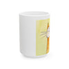 Cute Orange Cat Ceramic Mug — Whimsical Cat Lover Coffee Cup (11oz, 15oz)