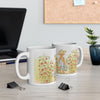 Stanley The Gardening Cat Ceramic Mug – Whimsical Sunflower & Tomato Farmhouse Coffee Cup