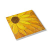 Sunflower Ceramic Coaster — Bright Yellow Floral Drink Coaster for Kitchen, Home Décor & Gifts