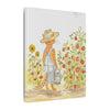 Stanley The Garden Cat Canvas Print — Cute Watercolor Tabby Gardener Art