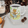 Stanley The Farm Cat Wishes you Happy St Patrick's Day — Cute Art Desk Coffee Cup (11oz/15oz)