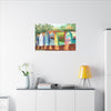 Please Write!  Canvas Print, Home Decor, Wall Art, Gift, Floral Art