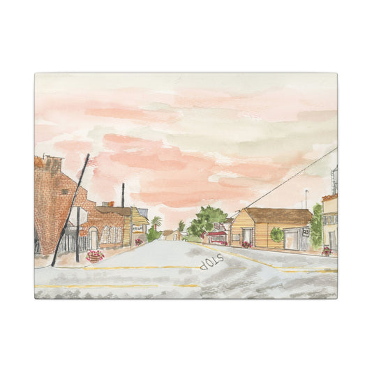 Oak St Maxwell Calif,  Canvas Print, Home Decor, Wall Art, Floral Art,