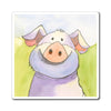 Cute Whimscial Watercolor Pig Magnet — Whimsical Farm Animal Fridge Decor