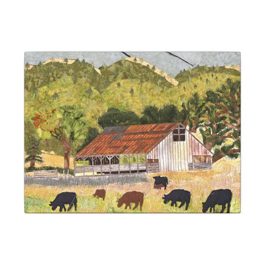 Ranch West of Maxwell Calif,  Canvas Print, Home Decor, Wall Art, Barn Art,
