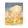 Autumn Moon Cat Canvas - Whimsical Pumpkin Patch Wall Art