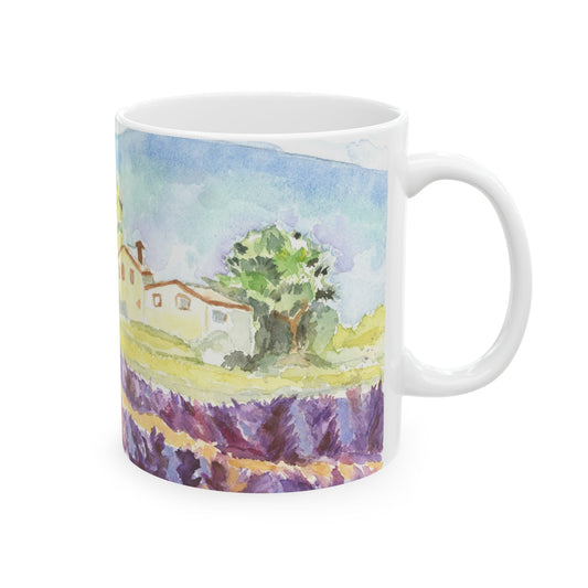 . Coffee Mug - Hills of Provence - Ceramic Mug 11oz