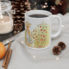 Stanley The Gardening Cat Ceramic Mug – Whimsical Sunflower & Tomato Farmhouse Coffee Cup
