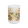 Autumn Farmhouse Ceramic Mug – Give Thanks Pumpkin Harvest (11oz/15oz)