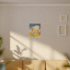 Autumn Moon Cat Canvas - Whimsical Pumpkin Patch Wall Art