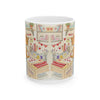 Stanley The Farm Cat Wishes you Happy Valentines Day — Cute Art Desk Coffee Cup (11oz/15oz)