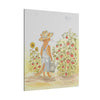 Stanley The Garden Cat Canvas Print — Cute Watercolor Tabby Gardener Art
