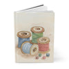 Journal - Antique Sewing Thread  Hardcover Journal Matte Finish