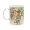 Market Day Ceramic Mug — Cute Anthropomorphic Animal Farmers' Market Illustration (11oz, 15oz)