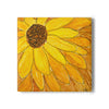 Sunflower Ceramic Coaster — Bright Yellow Floral Drink Coaster for Kitchen, Home Décor & Gifts