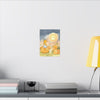 Autumn Moon Cat Canvas - Whimsical Pumpkin Patch Wall Art