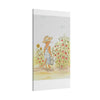Stanley The Garden Cat Canvas Print — Cute Watercolor Tabby Gardener Art