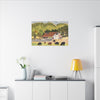 Ranch West of Maxwell Calif,  Canvas Print, Home Decor, Wall Art, Barn Art,