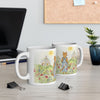 Dancing With May Flowers  Stanley The Farm Cat - 11 ozCoffee Cup