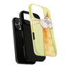 Cute Orange Cat Phone Case — Whimsical Long-Neck Cat Protective iPhone Cover