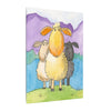 Playful Peekaboo Frog Canvas Print — Whimsical Nursery Wall Art