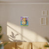 Playful Peekaboo Frog Canvas Print — Whimsical Nursery Wall Art