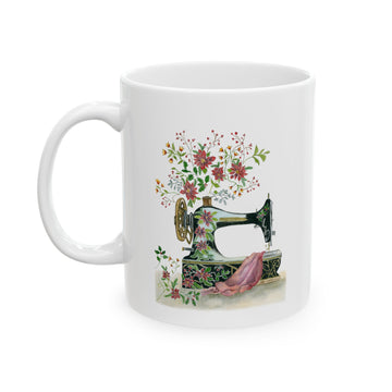 Coffee Mug - Holiday Sewing Inspiration Ceramic Mug 11oz