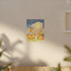 Autumn Moon Cat Canvas - Whimsical Pumpkin Patch Wall Art