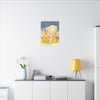 Autumn Moon Cat Canvas - Whimsical Pumpkin Patch Wall Art