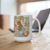 Stanley The Farm Cat Wishes you Happy Valentines Day — Cute Art Desk Coffee Cup (11oz/15oz)