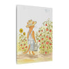 Stanley The Garden Cat Canvas Print — Cute Watercolor Tabby Gardener Art
