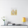 Stanley The Garden Cat Canvas Print — Cute Watercolor Tabby Gardener Art