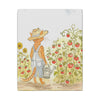 Stanley The Garden Cat Canvas Print — Cute Watercolor Tabby Gardener Art