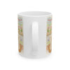 Stanley The Farm Cat Wishes you Happy Valentines Day — Cute Art Desk Coffee Cup (11oz/15oz)