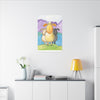 Playful Peekaboo Frog Canvas Print — Whimsical Nursery Wall Art