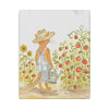 Stanley The Garden Cat Canvas Print — Cute Watercolor Tabby Gardener Art