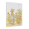 Stanley The Garden Cat Canvas Print — Cute Watercolor Tabby Gardener Art