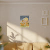 Autumn Moon Cat Canvas - Whimsical Pumpkin Patch Wall Art