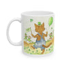 Stanley The Farm Cat Wishes you Happy St Patrick's Day — Cute Art Desk Coffee Cup (11oz/15oz)