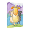 Playful Peekaboo Frog Canvas Print — Whimsical Nursery Wall Art
