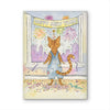 Orange Tabby Celebrating New Years  Watercolor Print