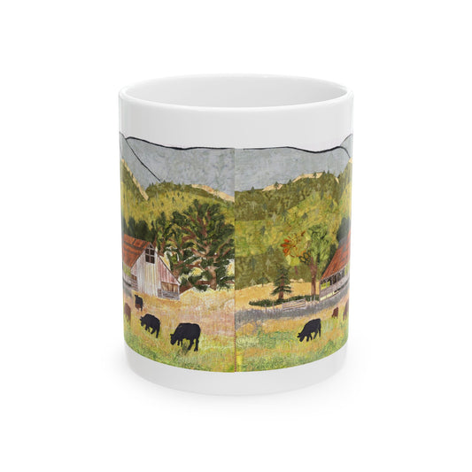 , Coffee Mug -Colusa County Foothills Barn -  Ceramic Mug 11oz