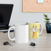 Cute Orange Cat Ceramic Mug — Whimsical Cat Lover Coffee Cup (11oz, 15oz)
