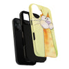 Cute Orange Cat Phone Case — Whimsical Long-Neck Cat Protective iPhone Cover