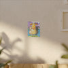 Playful Peekaboo Frog Canvas Print — Whimsical Nursery Wall Art