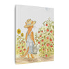 Stanley The Garden Cat Canvas Print — Cute Watercolor Tabby Gardener Art