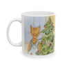 Holidays With Stanley — Cozy Ginger Cat in Overhauls Coffee Cup (11oz & 15oz)
