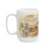 Autumn Farmhouse Ceramic Mug – Give Thanks Pumpkin Harvest (11oz/15oz)