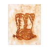 Rusted  Western Boots Canvas Art, Bohemian Decor, Gift for Western Lovers
