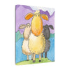 Playful Peekaboo Frog Canvas Print — Whimsical Nursery Wall Art